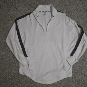 Victoria's Secret White and Black Sweatshirt